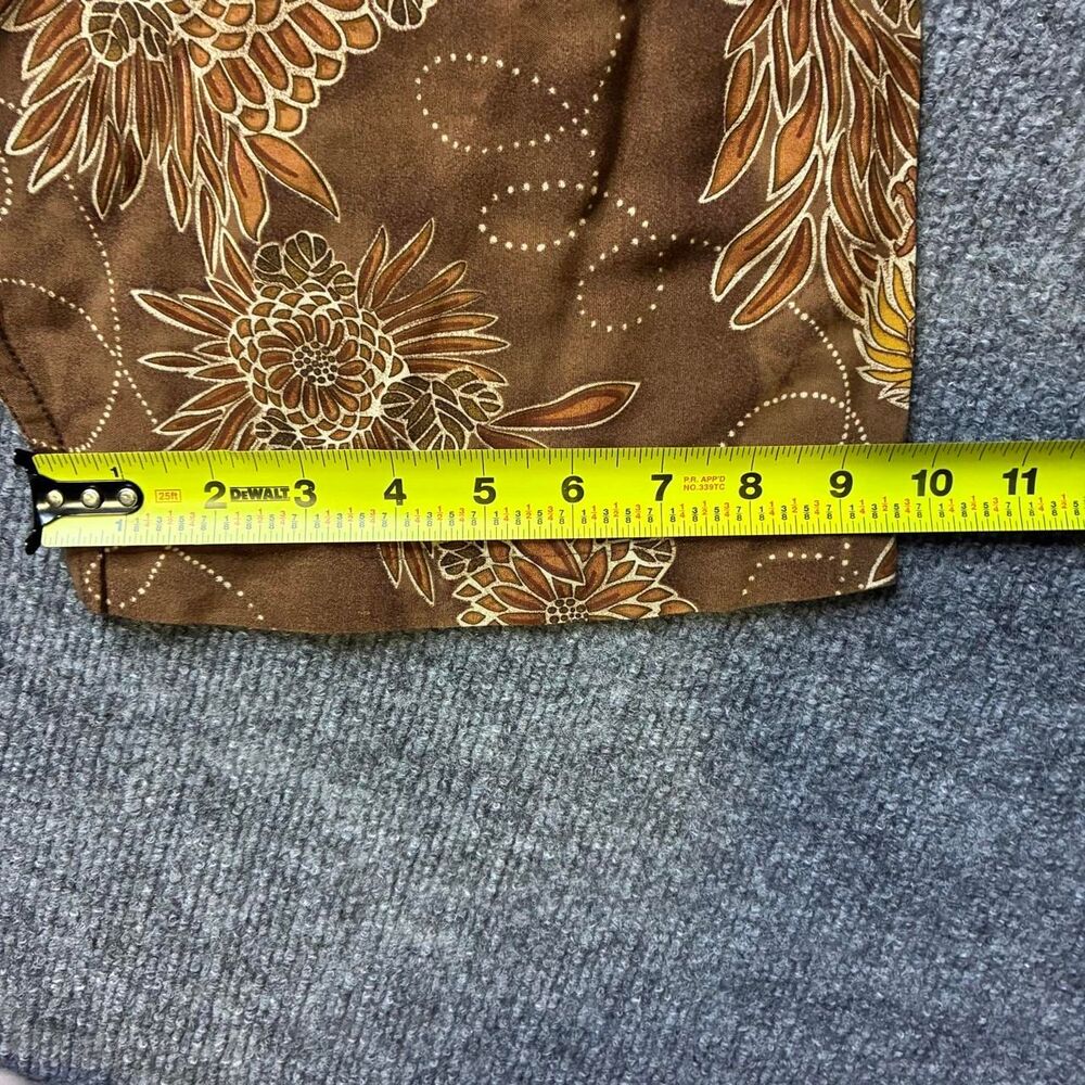 Tommy Bahama Dragon Floral Hawaiian Shirt Mens XL Brown Short Sleeve Rayon Blend - Picture 8 of 8